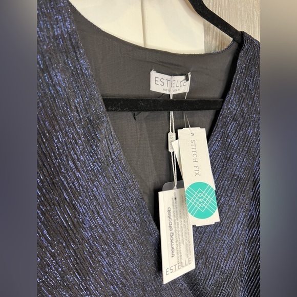 027. NWT Estelle Gloria Tie Top Formal 2X - Picture 4 of 11